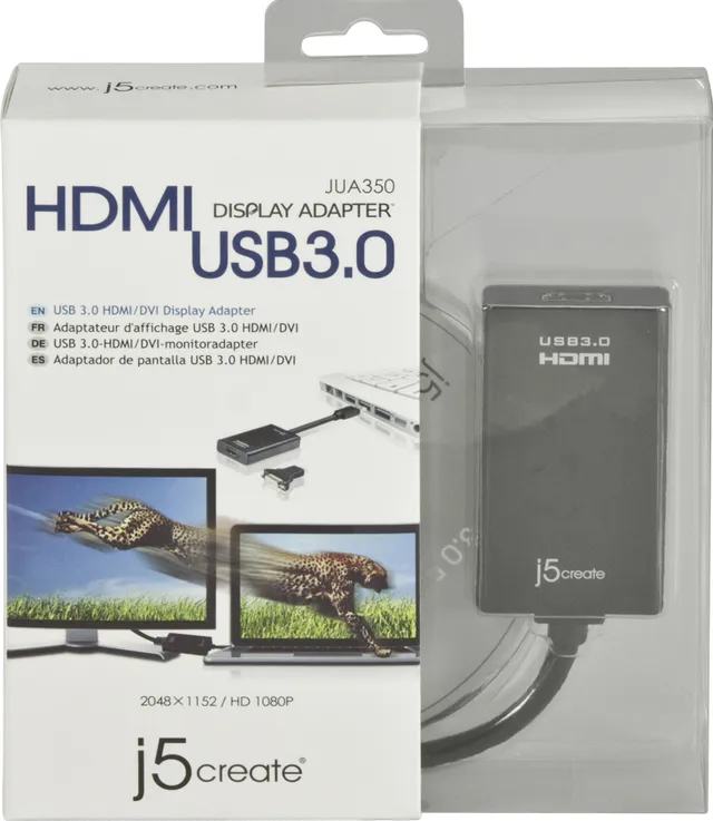 USB 3.0 till HDMI-adapter - Extra grafikkort - Svart