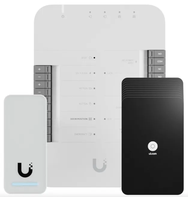 Ubiquiti UniFi G2 Access Control Starter Kit - Kulkunvalvontajärjestelmä, Musta, Hopea