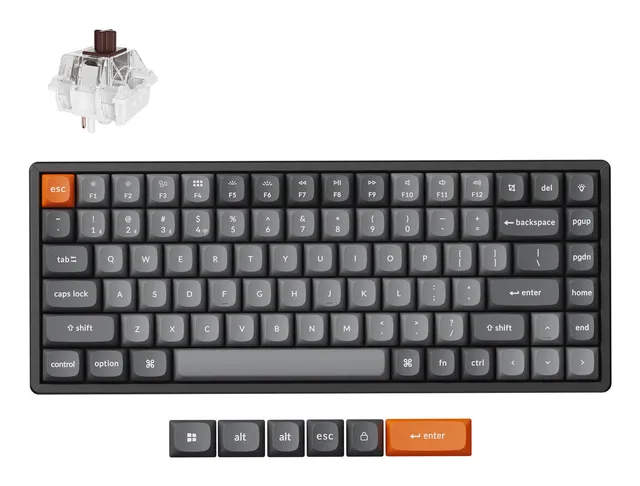 K2 MAX Wireless Tri-Mode Hot Swap QMK/VIA Keychron Super Brown