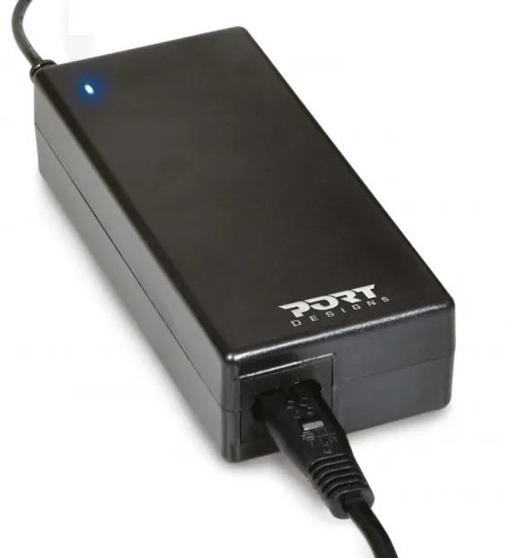 PORT Connect Universal Power Supply - Strömadapter - AC 100-240 V - 90 watt - svart