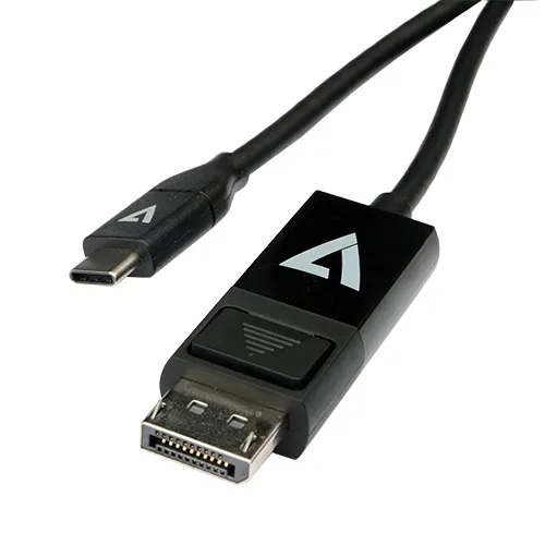 - DisplayPort-kabel - USB-C (hane) till DisplayPort (hane) - 2 m - svart