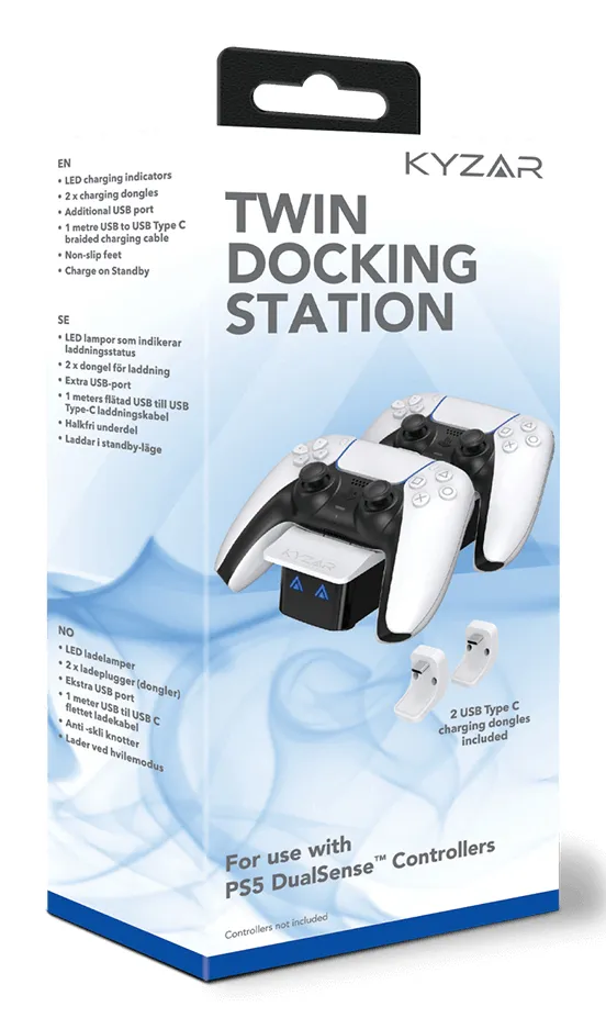 Twin Docking Station for PS5 - Miscellaneous Tillbehör till spelkonsol - Sony PlayStation 5