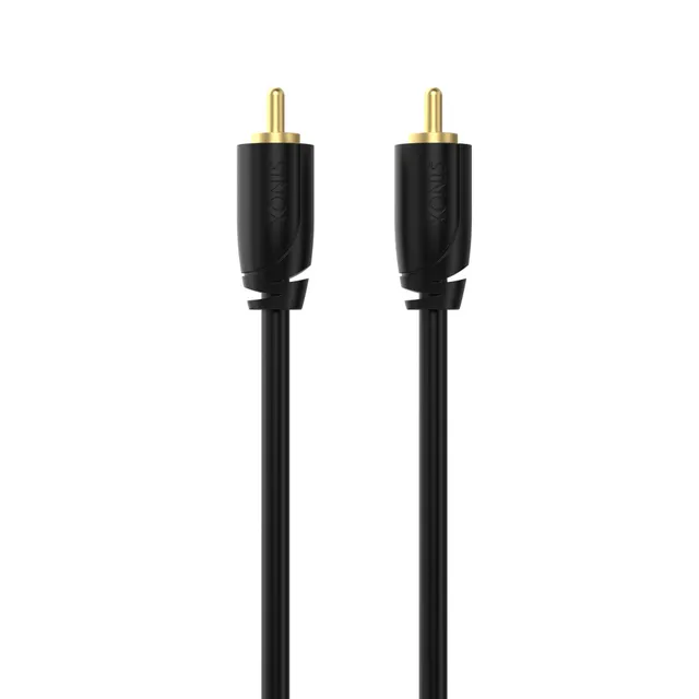 Sinox PRO digital koaxialkabel. 3m. Svart, 3 m, Koaxial, Koaxial, Svart