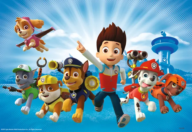 - Ryder och Paw Patrol - pussel - 12 delar