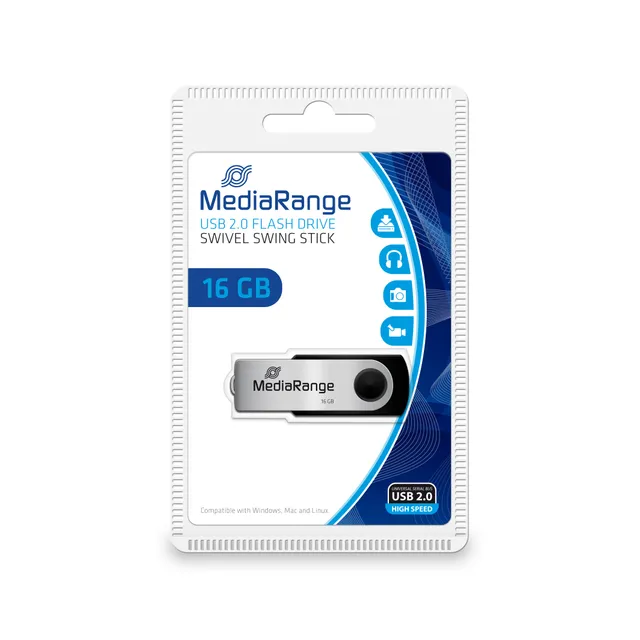 MediaRange USB 2.0 Premium Flash Drive 16GB - 16GB - USB-minne