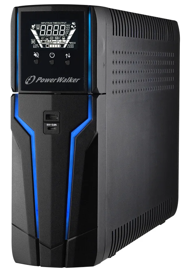 PowerWalker VI 1000 GXB FR - UPS - Växelström 162 - 290 V - 600 Watt - 1000 VA - 9 Ah - USB - utgångskontakter: 4
