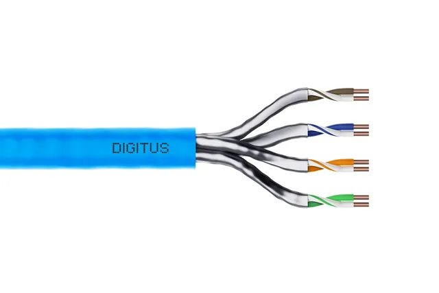 CAT 6A U-FTP Installation Cable - 100m - Blå - 100m
