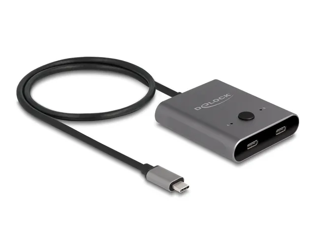 Switch 2 to 1 - Hubb - bi-directional, 8K, 10 Gbps - 2 x USB-C (Power Delivery) - skrivbordsmodell