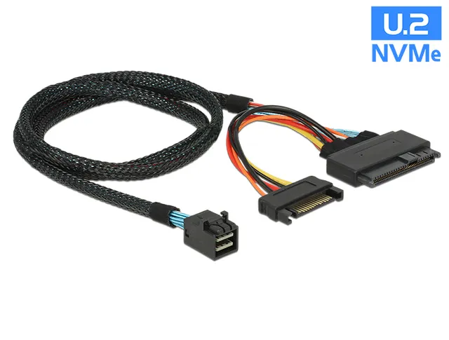 Kabel Delock SFF-8643 -> U.2 SFF-8639 + SATA 15Pin