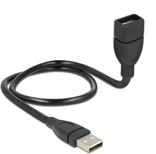 ShapeCable - USB-förlängningskabel - USB (hona) till USB (hane) - 50 cm - svart