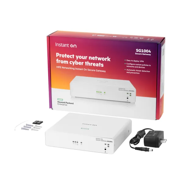 HPE Networking Instant On SG1004 - Gateway - säker - 4 portar - 1GbE