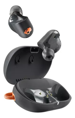 Sesh - True wireless-hörlurar med mikrofon - inuti örat - Bluetooth - aktiv brusradering - svart/orange