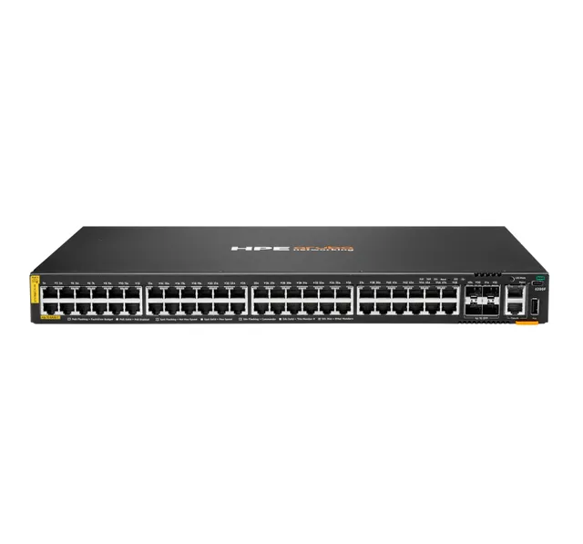 HPE Aruba Networking CX 6200F 48G Class 4 PoE 4SFP 370W Switch - Switch - max. staplingsavstånd 10 kms - L3 - Administrerad - 48 x 10/100/1000 (PoE+)