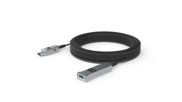 - USB-kabel - USB typ A (hane) till USB typ A (hona) - USB 3.0 - 10 m - Active Optical Cable (AOC)
