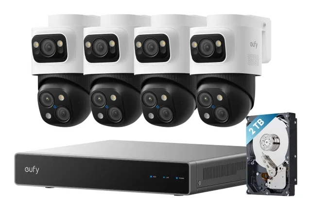 S4 Max NVR säkerhetskamerasystem (4-pack, vit)