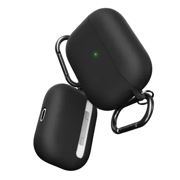 PodSkinz HybridShell AirPods Pro nyckelringsfodral (svart)