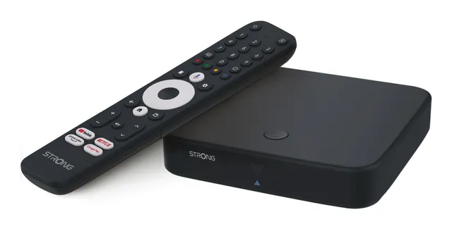 SRT423 4K + DVB-T2/C Wi-Fi 4K Android TV-mediaspelare/digitalbox