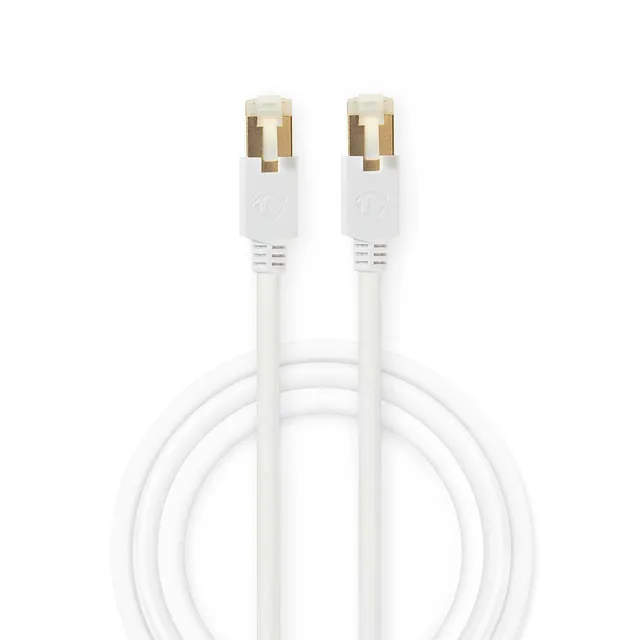 CAT6 Nätverkskabel | RJ45 hane | RJ45 hane | S/FTP | 5.00 m | Rund | LSZH / PVC | Vit | Kartong med fönster