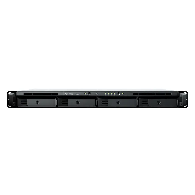 RackStation RS422+, 4-bay NAS, Dual Core Ryzen R1600, 2 GB RAM, 2xGigaLAN, rackmonterbar 1U