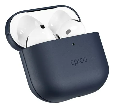 Leather Case, AirPods (4th Gen) -suojakuori, Sininen