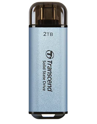 ESD300C - SSD - 2 TB - extern (portabel) - USB 3.2 Gen 2x1 (USB-C kontakt) - himmelsblå