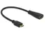 - HDMI-kabel med Ethernet - 19 pin mini HDMI Type C hane till HDMI hona - 23 cm - svart