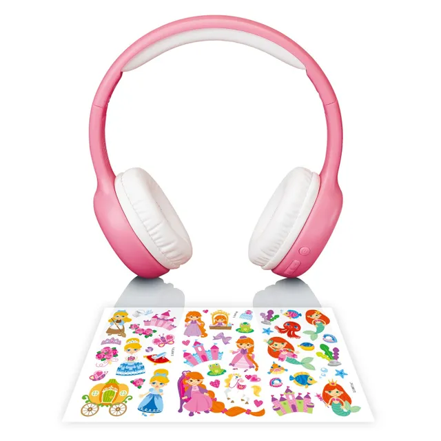 Vikbara Bluetooth®-hörlurar för barn Rosa