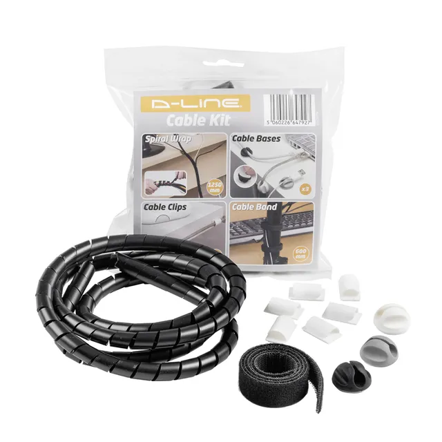Desk Cable Tidy kabelorganiseringssats (svart)