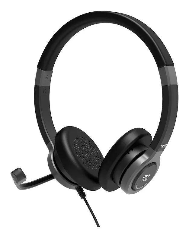 PORT Connect PRO ON'R 300 - Headset - på örat - kabelansluten - USB-A