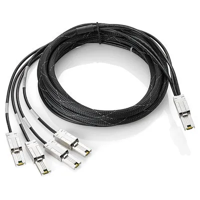 HPE - Extern SAS-kabel - 4-vägs - 26-pin 4x skärmad Mini MultiLane SAS (SFF-8088) (hane) till 26-pin 4x skärmad Mini MultiLane SAS (SFF-8088) (hane) -