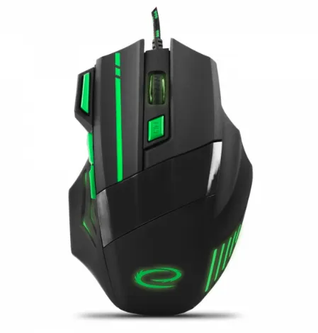MX201 WOLF - mouse - USB - green - Mouse - Optic - 7 knappar - Grön