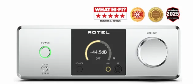 DX-3 hörlursförstärkare, DAC och försteg