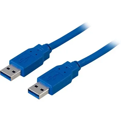 USB 3.0-kabel A ha till A ha, Deltaco, 1 meter - Svart
