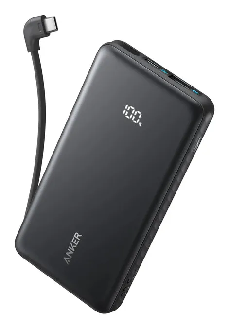 Zolo A110D - Power bank - inbyggd USB-C-kabe