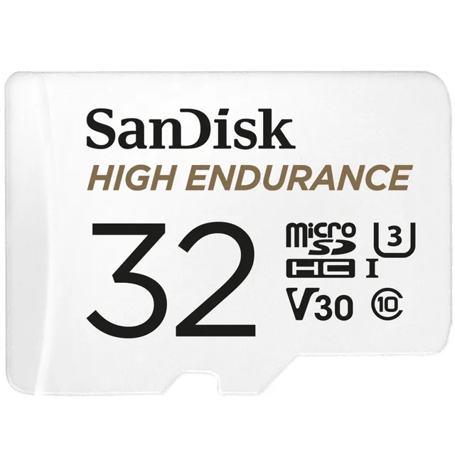 High Endurance - Flash-minneskort (adapter, microSDHC till SD inkluderad) - 32 GB - Video Class V30 / UHS-I U3 / Class10 - microSDHC UHS-I