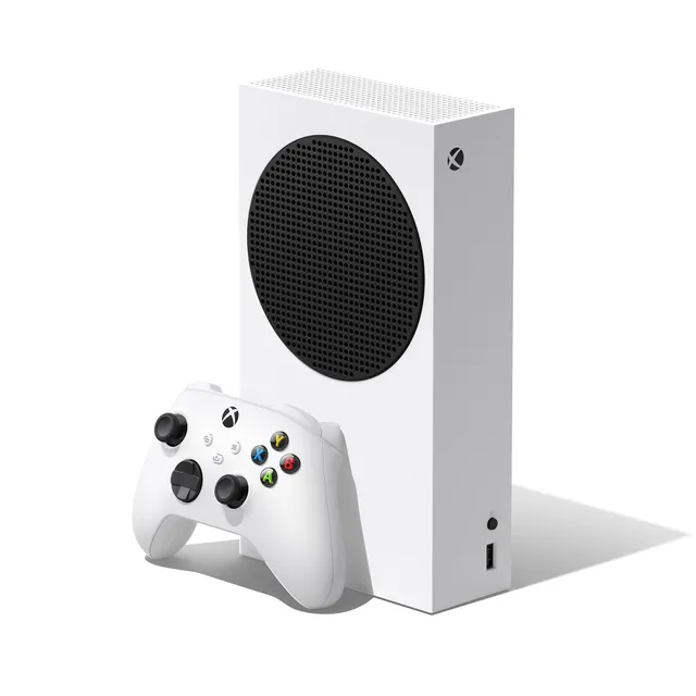 Microsoft® Xbox Series S | Spelkonsol - 1440p@60fps / 1080p@120fps - 512GB SSD NVme - Wi-Fi/LAN - HDMI® 2.1 - Vit | Inklusive 1 x Xbox trådlös handkontroll (Vit)