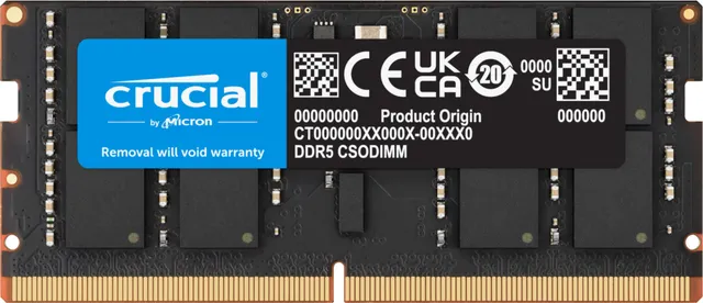 - DDR5 - modul - 24 GB - SO DIMM 262-pin - 3200 MHz / PC5-51200 - CL52 - 1.1 V - klockad - on-die ECC