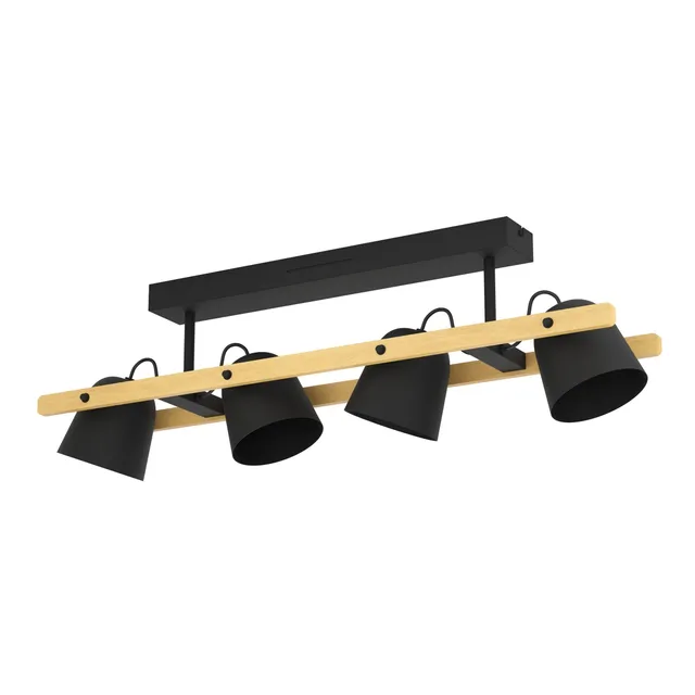 HORNWOOD-Z ceiling lamp black/wood