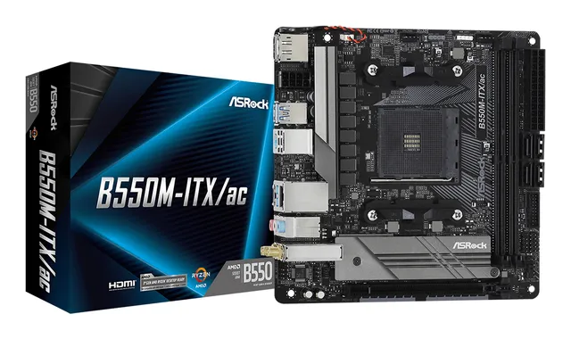 ASRock B550M-ITX/ac AM4 Mini-ITX DDR4