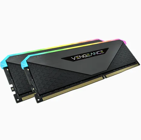 Vengeance RGB RT DDR4-3200 - 32GB - CL16 - Dual Channel (2 pcs) - AMD Optimized - Svart med RGB