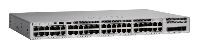 Meraki Catalyst 9200L-48P-4X - Switch - L3 - Administrerad - 48 x 10/100/1000Base-T (PoE+) + 4 x 1 gigabit/10 gigabit SFP+ (upplänk) - rackmonte