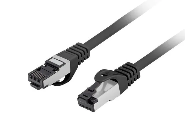 CAT 8.1 Nätverkskabel S/FTP LSZH - Svart - 0,5m