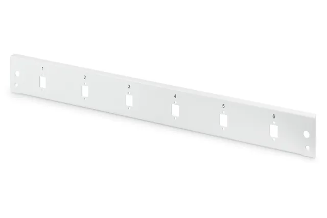 DN-96208-QL, Frontpanel, Grå, 1U, Rund, SC, 430 mm
