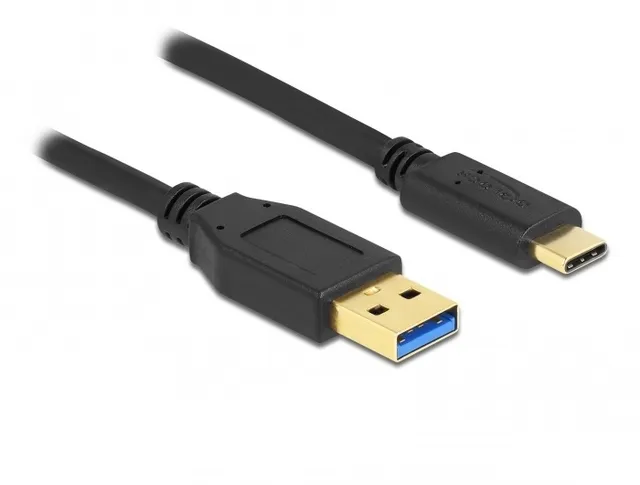 - USB-kabel - USB typ A (hane) till USB-C (