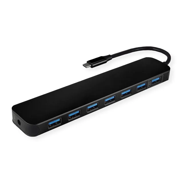 Secomp VALUE - hub - 7 ports USB Hub - 7 porte - Svart