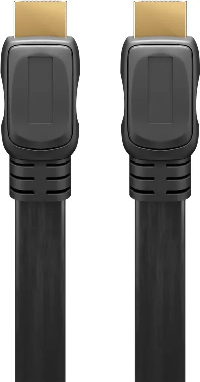 Höghastighets HDMI™-kabel Slim med Ethernet HDMI™-kontakt (typ A) > HDMI™-kontakt (typ A), 1 m