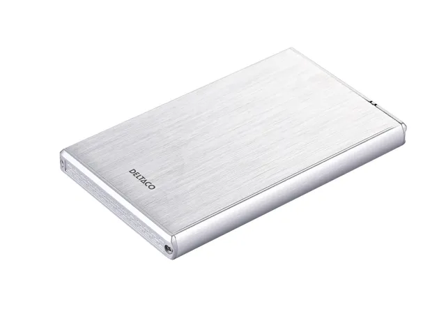 externt kabinett för 1x2,5 SATA 6Gb/s-hårddisk, USB3, silver