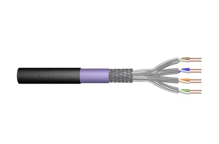 Professional bulk cable - 500 m - black RAL 9005 - Svart - 500m