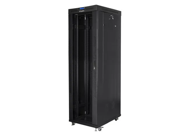 FF01 series V2 - rack - 600 x 1000 flat pack with glass door LCD - 42U