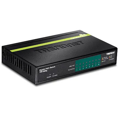 TPE TG82G - Switch - 8 x 10/100/1000 (PoE+) - skrivbordsmodell - PoE+ (61 W) - TAA-kompatibel